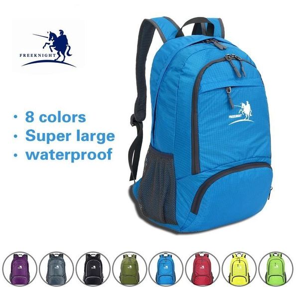 

outdoor bags 2021 large capacity travel mountaineering bag waterproof nylon 35l folding shoulder receiving