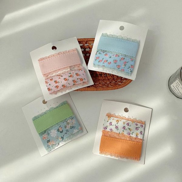 

hair accessories 2 pcs/set children cute colors rectangle lace flower ornament clips girls lovely barrettes hairpins kids, Slivery;white