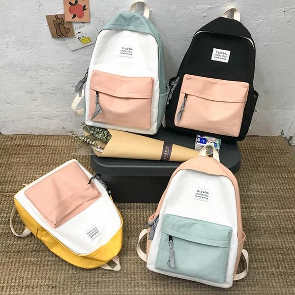 

backpack fashion canvas travel large capacity youth school bag women's