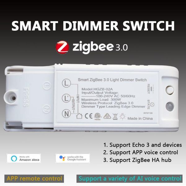

smart home control tuya zigbee dimmer module breaker led light switch controller automation voice for alexa google