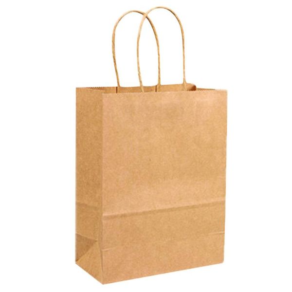 

storage bags 25pcs boutique with two handles paper bag portable handheld baking eco friendly biodegradable wrapping supplies