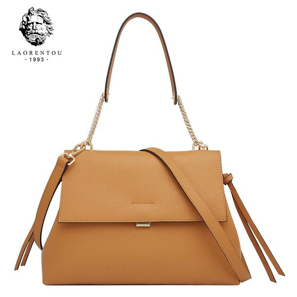 

evening bags laorentou ladies elegant commuter one-shoulder messenger bag temperament large-capacity chain handbag birthday gift