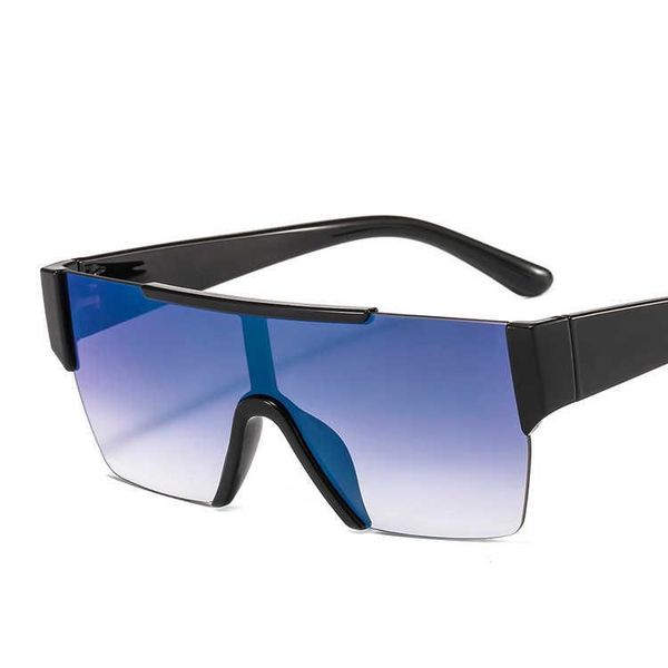 

sunglasses 2021 oversized big frame uv400 rimless, White;black