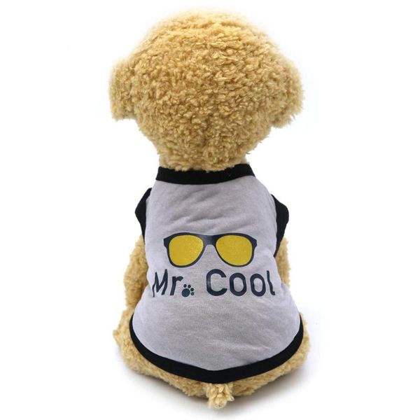 

dog apparel pet cloths spring/summer vest t-shirt letter shirt clothes for small puppy dogs cats