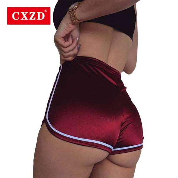 

women's shorts cxzd women summer silk slim beach casual white egde, White;black