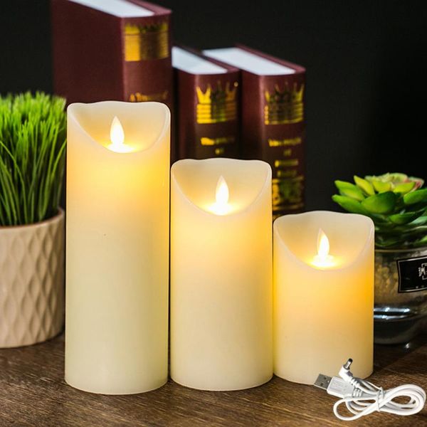 

candles rechargeable lights, led flameless smooth flickering candle light for table centerpieces bedroom home decor