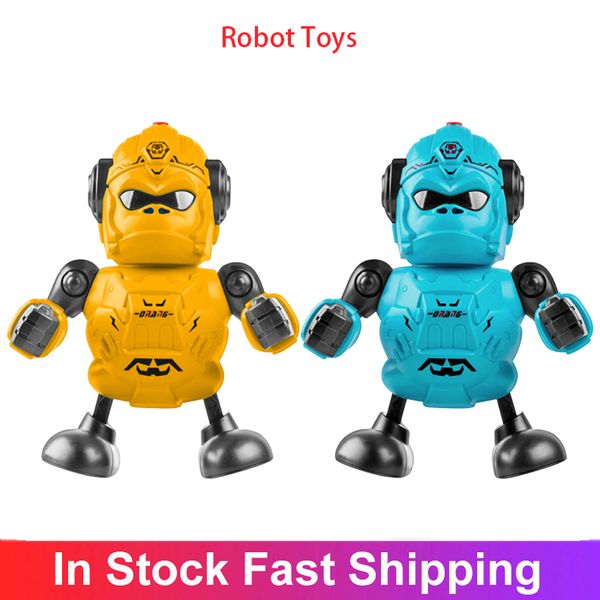 Robot elettroniciDance Music Robot Toys Eroe con musica per bambini Giocattoli elettrici Canto e danza Robot Ai bambini piacciono i giocattoli Kid