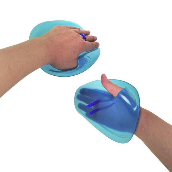 

pool & accessories 1 pair men women swimming hand fin speed up paddle finger palm gloves swim strength training accelerator