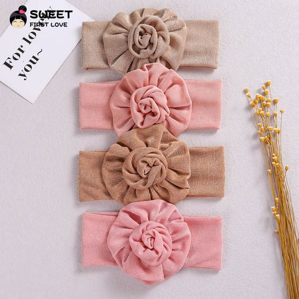 

girls hair accessories flower baby headbands children kids head bands headdress hairband cute b7542, Slivery;white