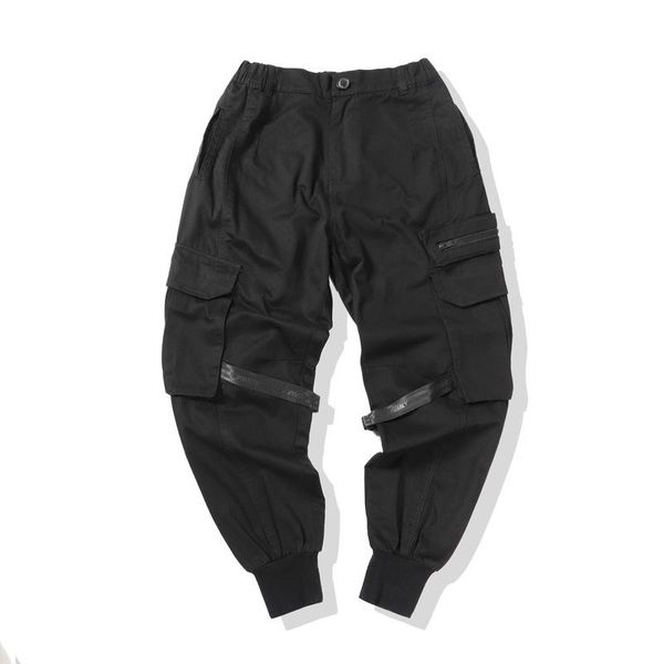 

hip streetwear men's black cargo joggers pants 2021 men military style casual camouflage trousers harem pant wj221