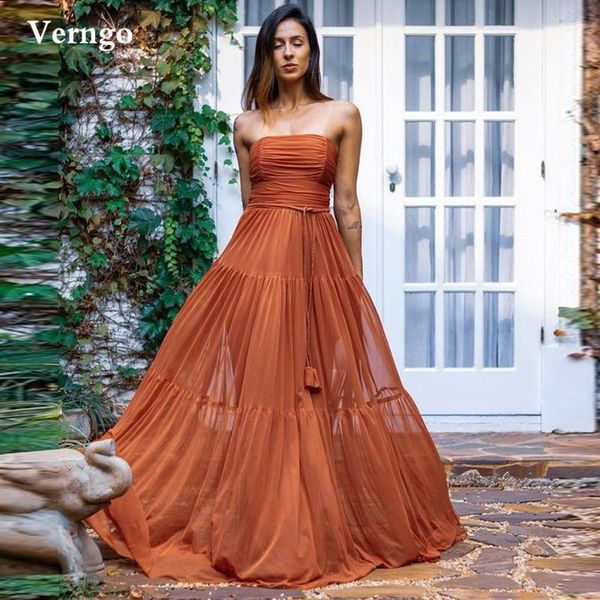 

party dresses verngo a line silk chiffon satin long prom strapless pleats floor length evening gowns women stylish formal dress, White;black
