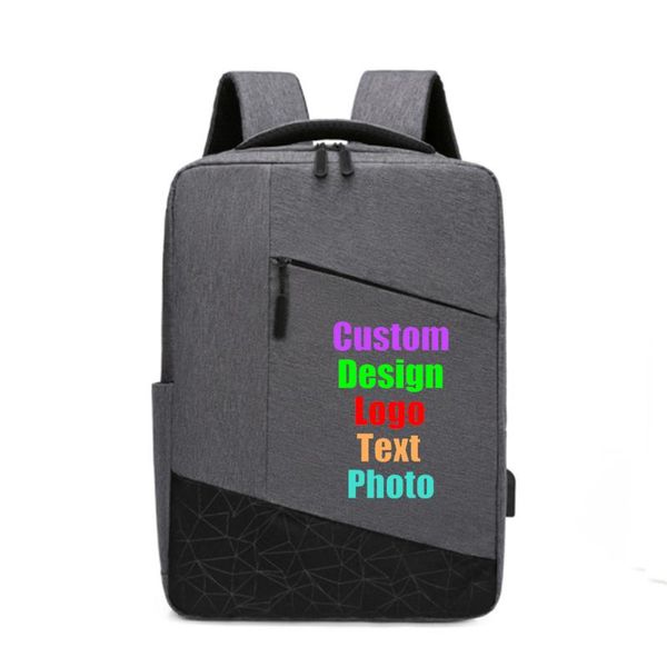 

backpack 2021 men's multifunctional large capacity lapwith printing
