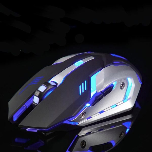 

wireless mouse optical gaming silent usb rechargeable gamer mice 1600dpi for pc lapcomputer home office use