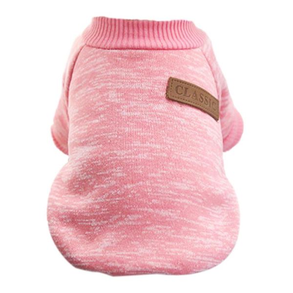 

dog apparel classic winter warm clothes puppy cat jacket fashion soft sweater for chihuahua yorkie s pink