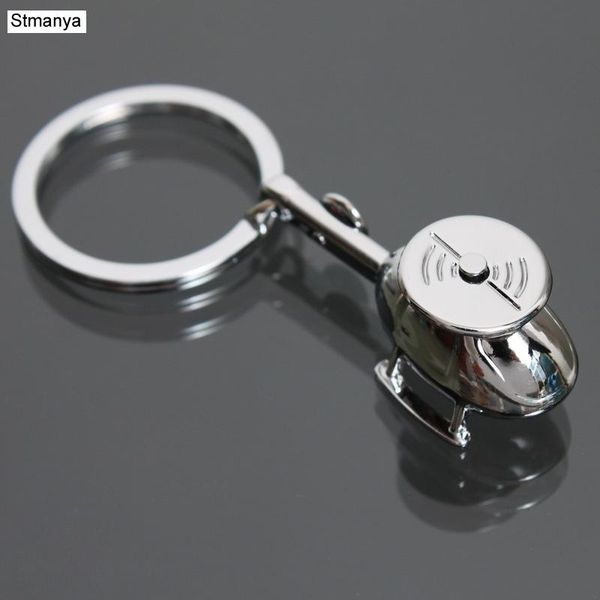 

keychains aircraft key chain - helicopter model ring men car fashion keychain keyring for women gift 17396, Silver