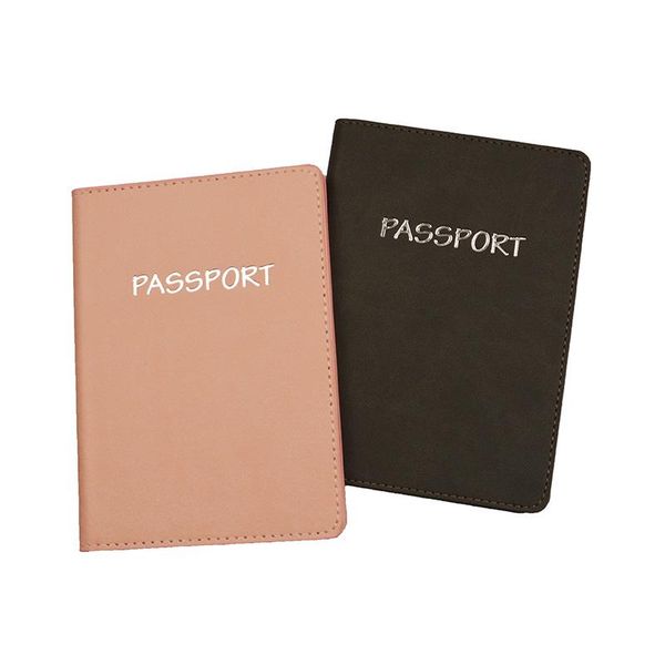 

card holders pu leather passport holder with multi id slots flight tickets candy color covers custom accept, Brown;gray