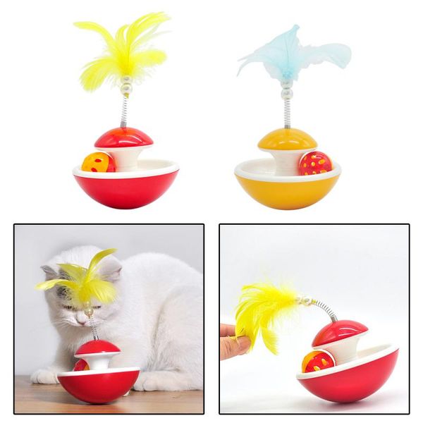 

cat toys interactive teaser w/ bell feather wand for exercising training