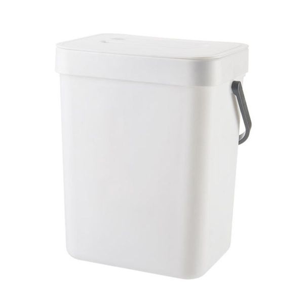 

waste bins t21d household cabinet door 5l wall-mounted small trash can plastic