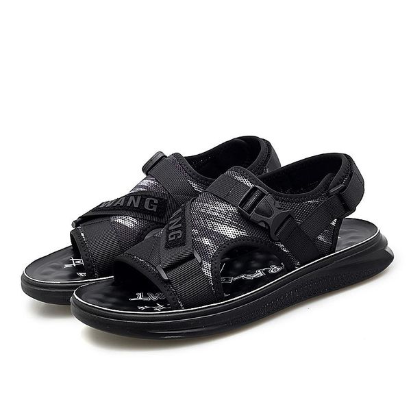 

sandals mens homens shoe praia sandalias outdoor luxury summer masculina comfort shoes for male slippers 39 big beach homme rubber, Black