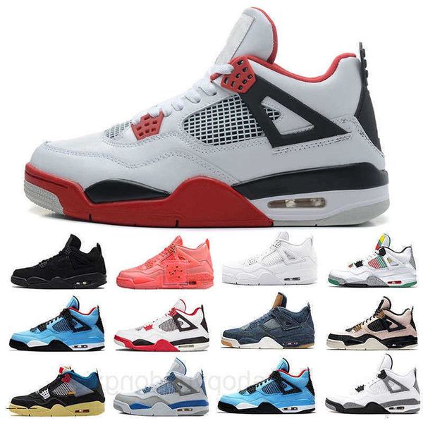 

with box original 4 starfish 4s mens womens union x jumpman basketballs shoes sail what the fire red trainers sports sneakers hj5t