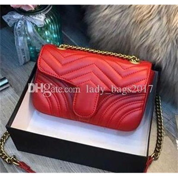 

newset women lady messenger bags love heart v wave pattern satchel genuine leather shoulder bag chain handbags purse