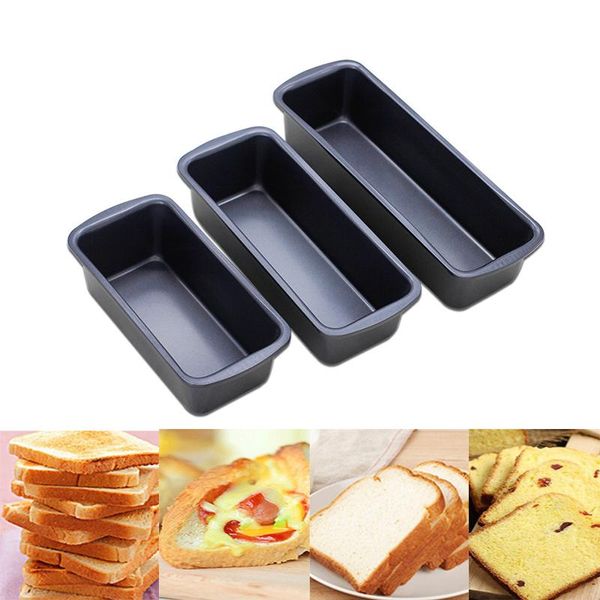 

baking moulds rectangular toast box carbon steel non-stick bakeware cheese loaf pan homemade roast brownie bread mold cake