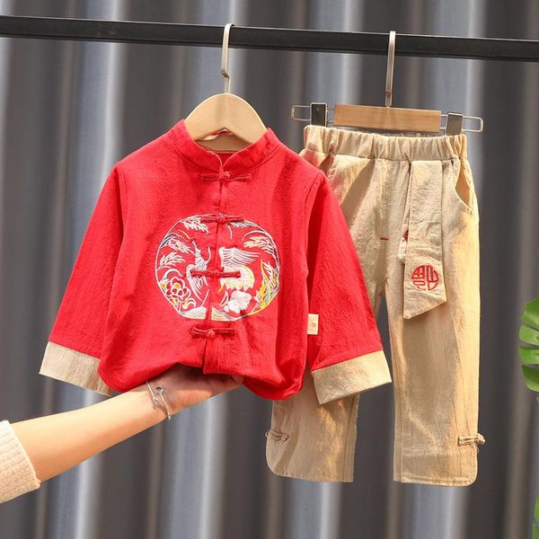 

clothing sets short sleeve red t-shirt+white shorts 2pcs suit for summer boy set