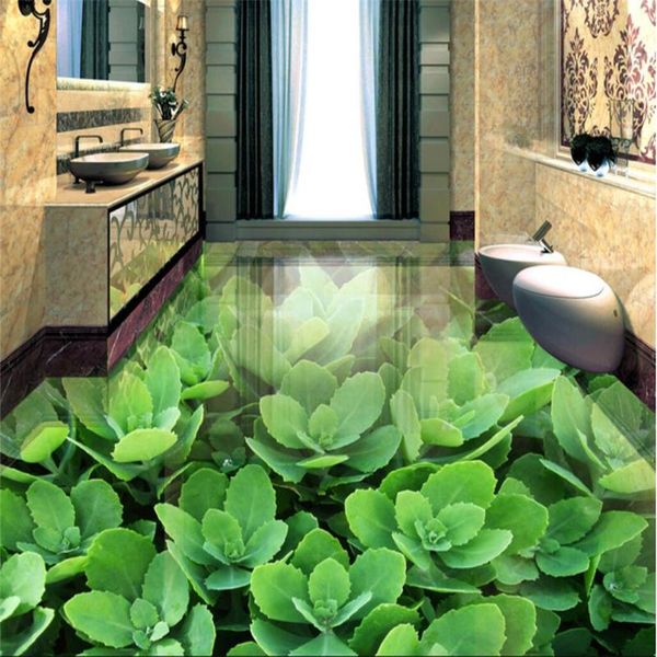 

wallpapers wellyu custom wallpaper murals green pastoral large 3d living room bedroom bathroom floor tile painting wall paper