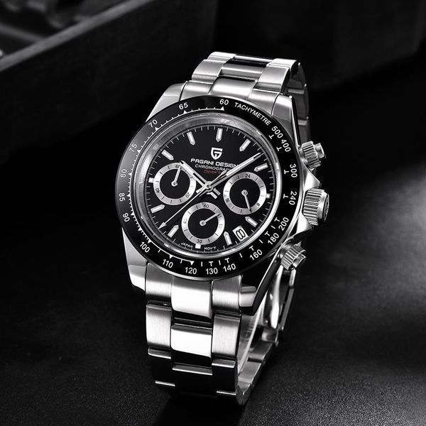 

wristwatches pagani men's watches watch men military sport waterproof stainless steel quartz wristwatch relogio masculino, Slivery;brown