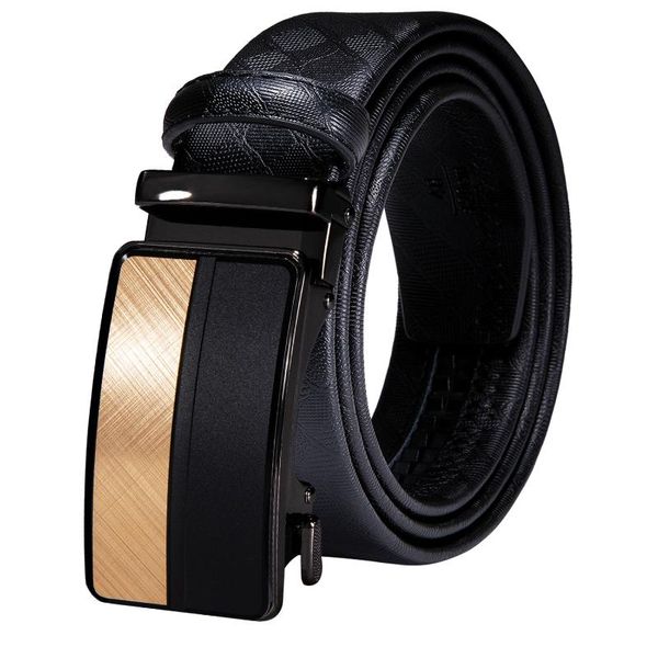 

belts automatic buckles mens black leather men dress jeans belt ratchet sliding waist straps wedding business, Black;brown