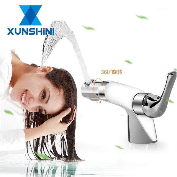 

arrival fashion bathroom basin faucet matte black finish solid brass lavatory 360 rotation sink faucets1