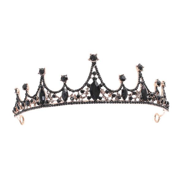 

hair clips & barrettes bridal crown headwear rhinestones inlaid retro headdress luxury wedding birthday accessories for female ll@17, Golden;silver