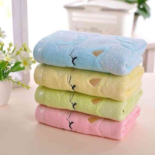 

cute cat print towel soft microfiber cotton baby infant washcloth bath towels kitten reusable child feeding cloth 1pcs