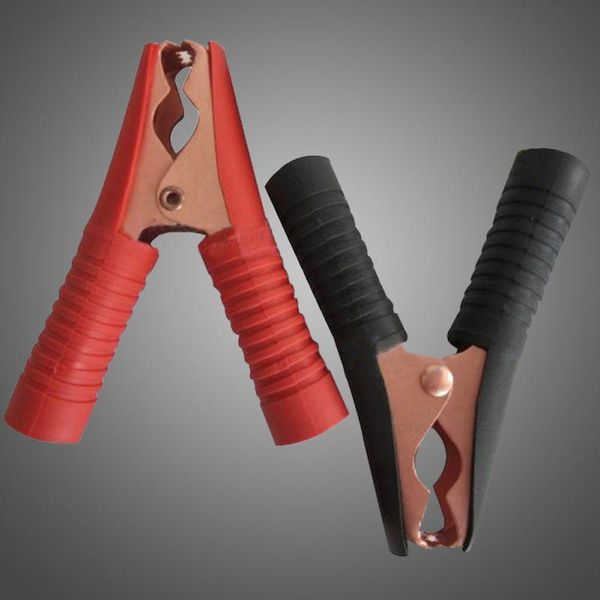 

crocodile car caravan van battery test lead clips insulated alligator clamp