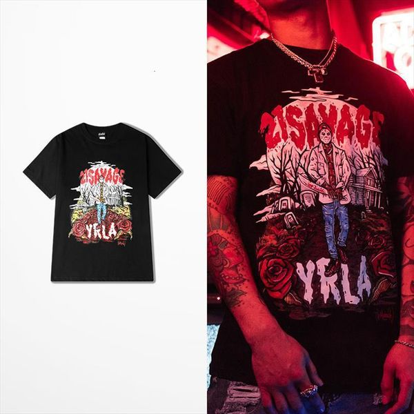 

european american street wear mens t shirts tide brand rock punk dance skateboard hip hop drake souls tee shirt, White;black