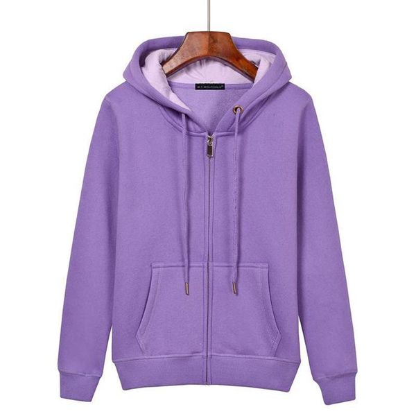 

women's hoodies & sweatshirts fashion 2021 autumn winter long sleeve casual solid color female fleece thick ladies coats, Black