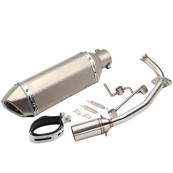 

motorcycle exhaust system pcx125 pcx150 2012-2021 muffler mid link pipe carbon faceexhaust for pcx 125 150 12-16 escape moto