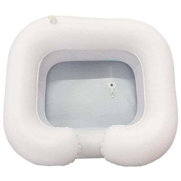 

bathing tubs & seats conditioner disabled pvc assistive aid shampoo tray hair washing basin inflatable handicapped elderly care with drain t