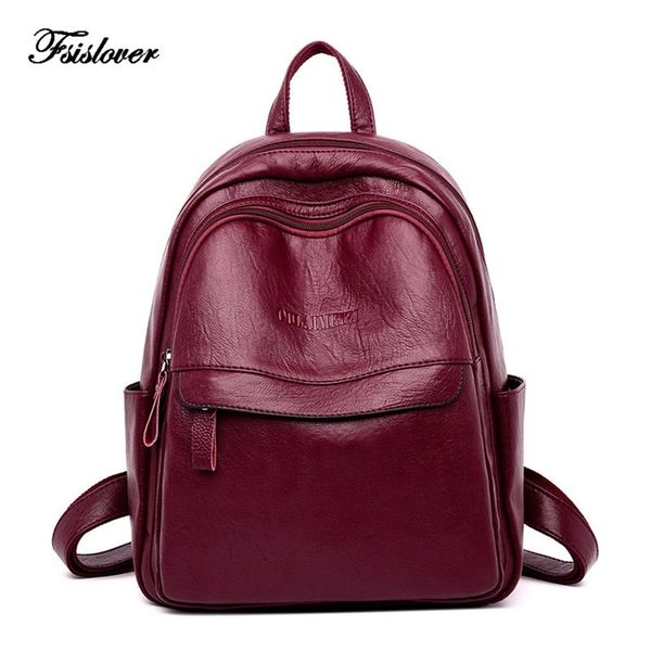 

100% genuine leather women backpack female casual multifunction school bag designer shoulder bag women travel backpack mochila 210922