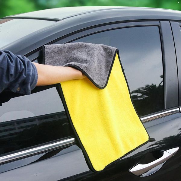 

cleaning cloths 1pcs easy clean car care polishing wash towel plush microfiber washing dry thick polyester fiber cloth