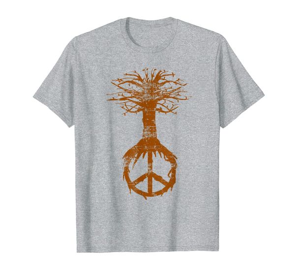 

hippie tree peace sign shirt | cute nature lovers tee gift, White;black