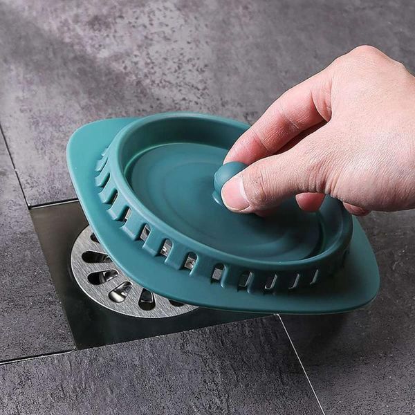 

bath accessory set silicone floor drain cover kitchen sink filter bathroom anti-odor sealing plug toilet and insect-proof