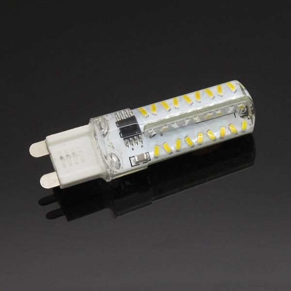 

bulbs dimmable g9 7w led silicone lamp 3014 smd 72 leds corn bulb spot light 220v 230v replace 50w 60w halogen candle 5pcs/lot