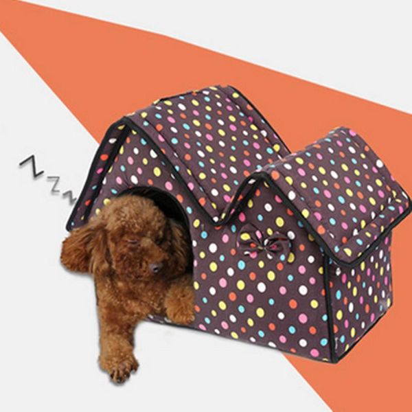 

double room with a lovely indoor cat house dog kennel pet puppy bed warm in the winter kennels & pens