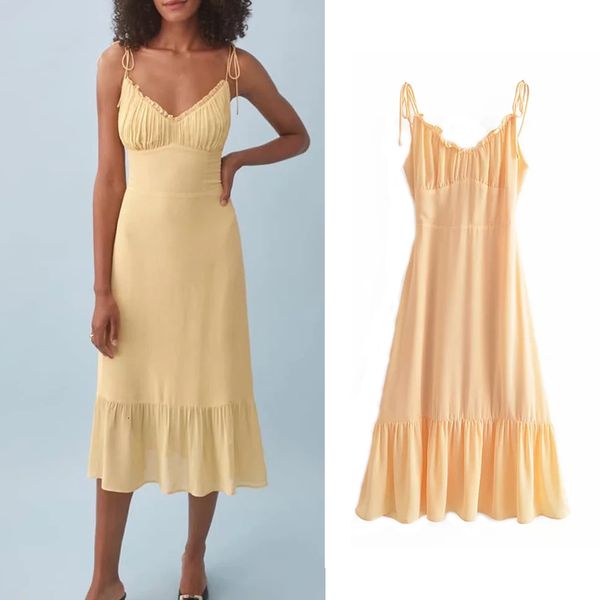 

casual dresses 2021 fashion summer women's french solid color dress ladies v-neck slim chic suspender banquet gebh, Black;gray