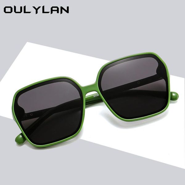 

sunglasses oulylan fashion green women men big frame sun glasses ladies jelly colored goggles designer outdoors, White;black
