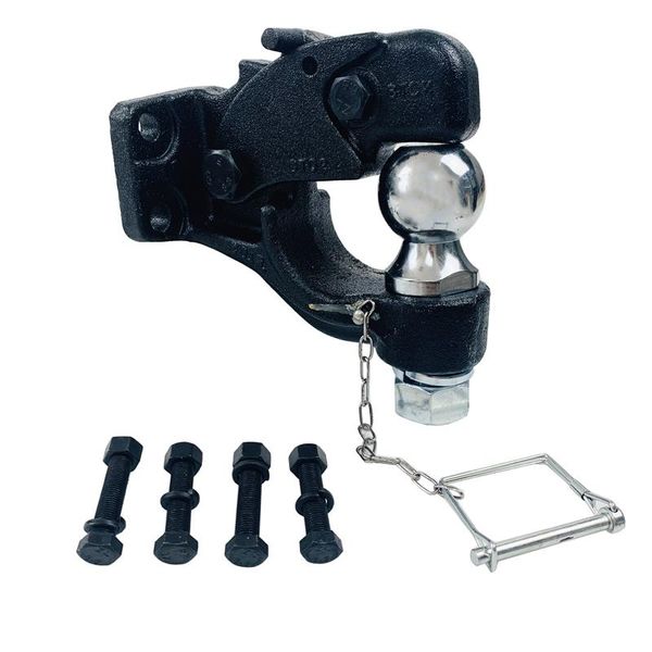 

parts egotrailer couplemate pintle hook combo with 2" 50mm ball trailer hitch towing heavy duty 8 ton