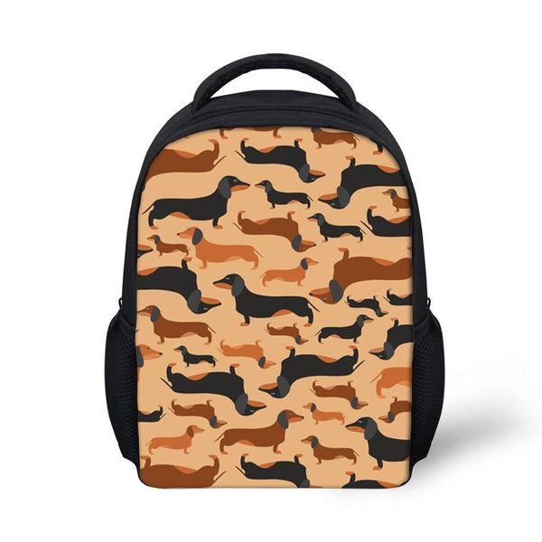 

school bags customzied small backpack for kids girls kawaii kindergarten bagpack boys doxie dog book bag baby back pack