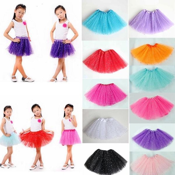 

dhl tutu dress newborn infant skirts fashion net yarn sequin stars baby girls princess skirt halloween costume 11 colors kids lace, Blue