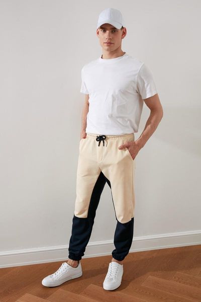 

running pants trendyol male sweatpants tmnss21ea0159, Black;blue